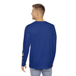 Load image into Gallery viewer, Bats and Bones Blue Long Sleeve Tee - Los Angeles &#39;Villains&#39; Baseball Collection
