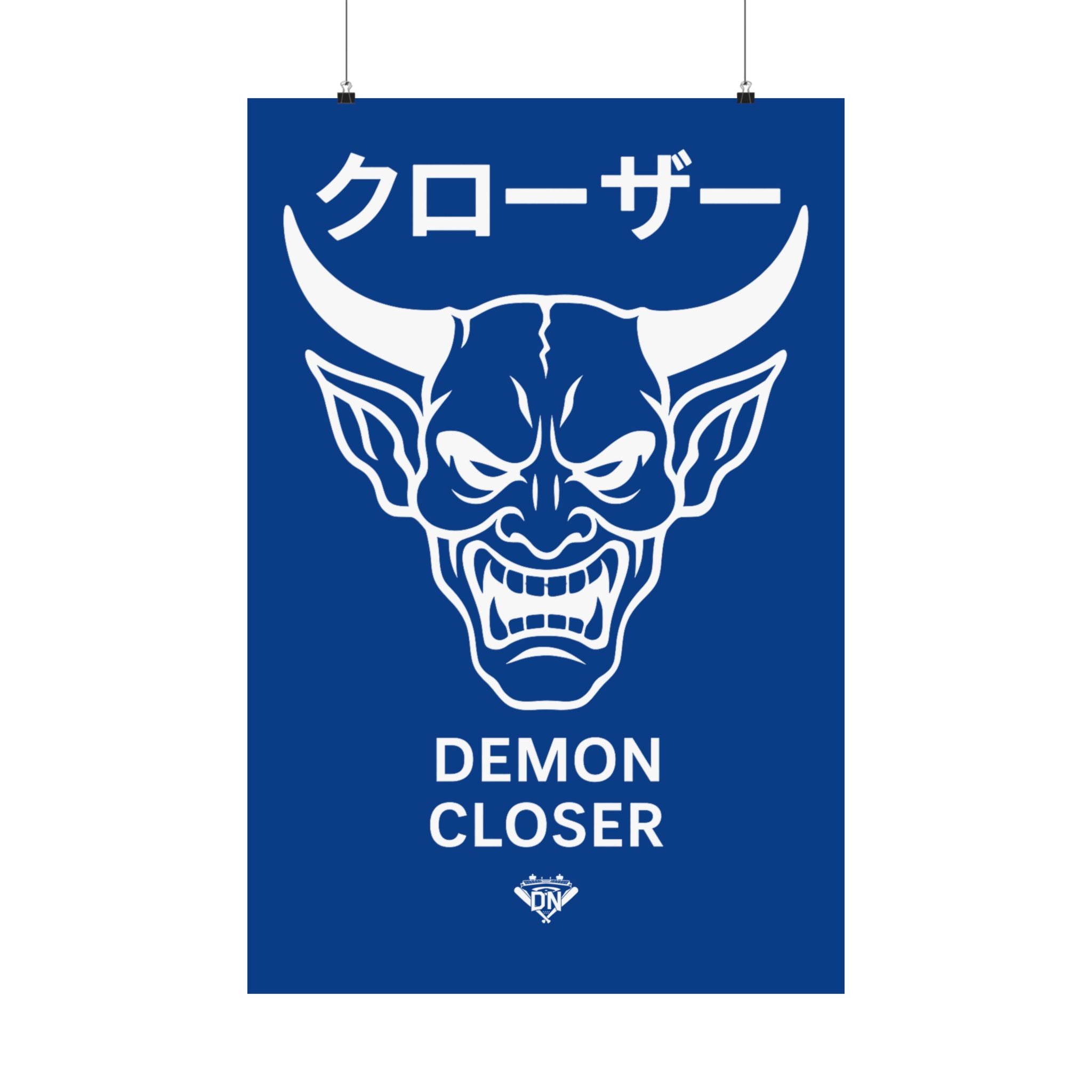 The Demon Closer | Poster | Los Angeles Baseball Collection