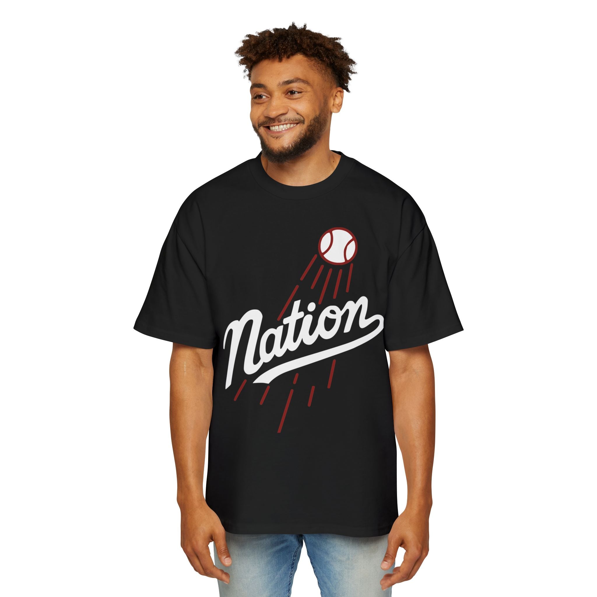 The Nation Heavyweight Tee – Legacy Runs Deep | LA Baseball Collection