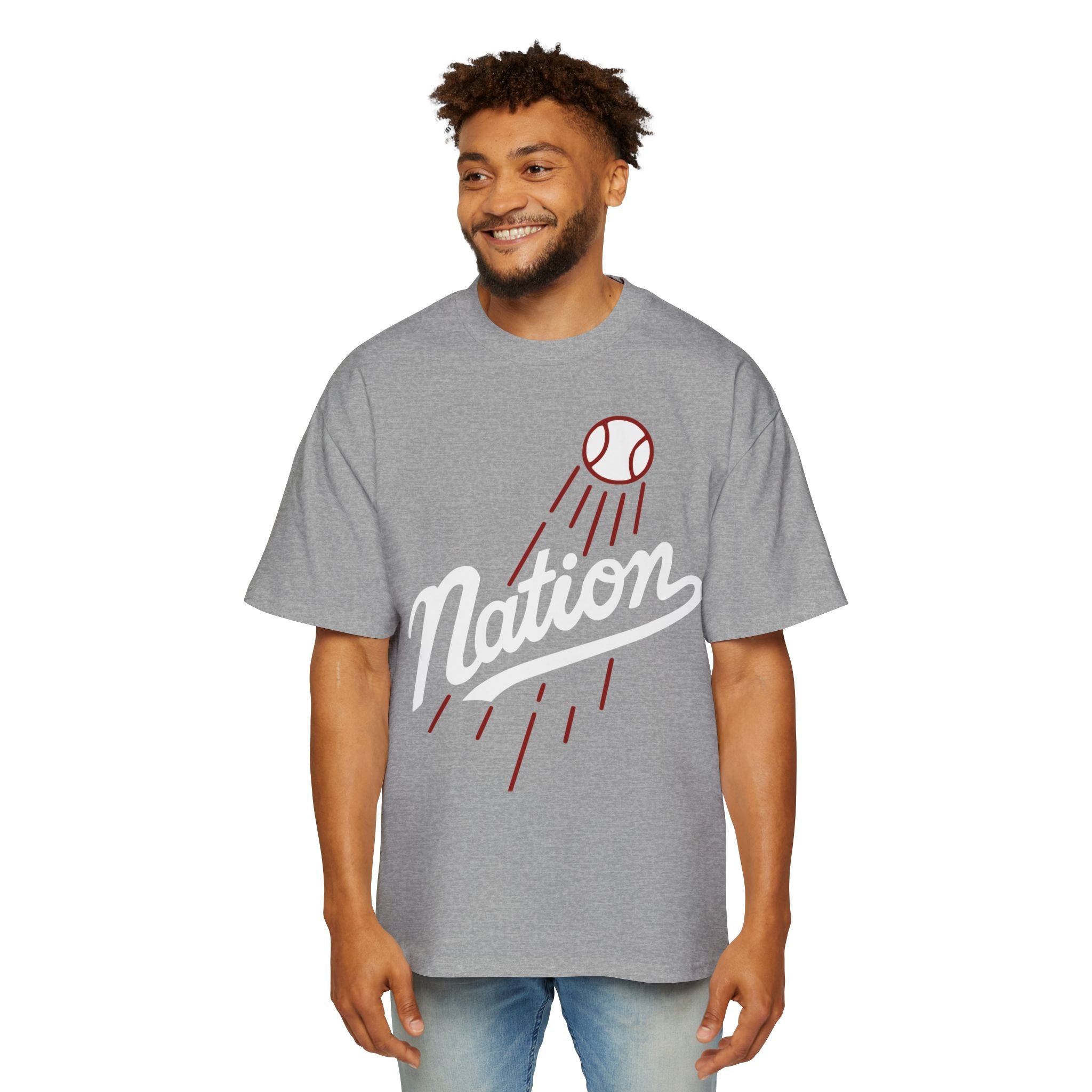 The Nation Heavyweight Tee – Legacy Runs Deep | LA Baseball Collection