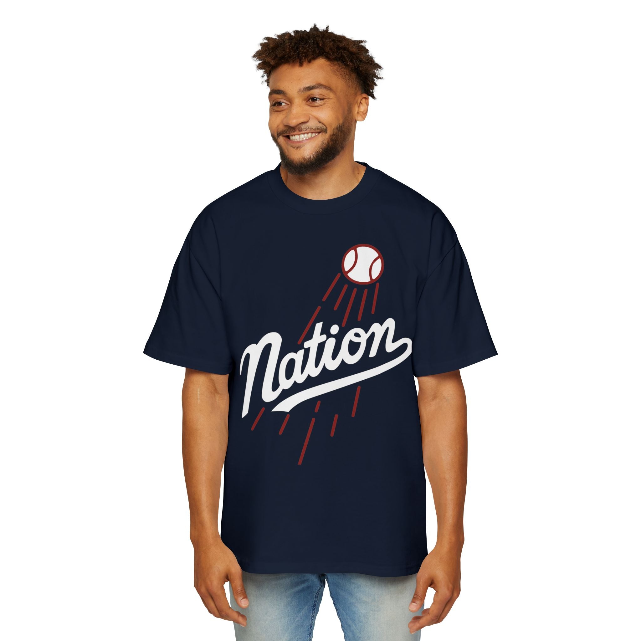 The Nation Heavyweight Tee – Legacy Runs Deep | LA Baseball Collection