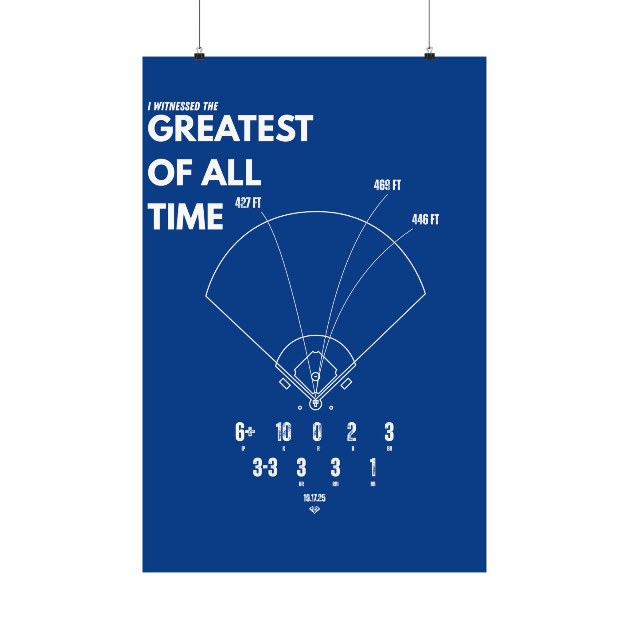 The GOAT Performance | Poster | Los Angeles Baseball Collection