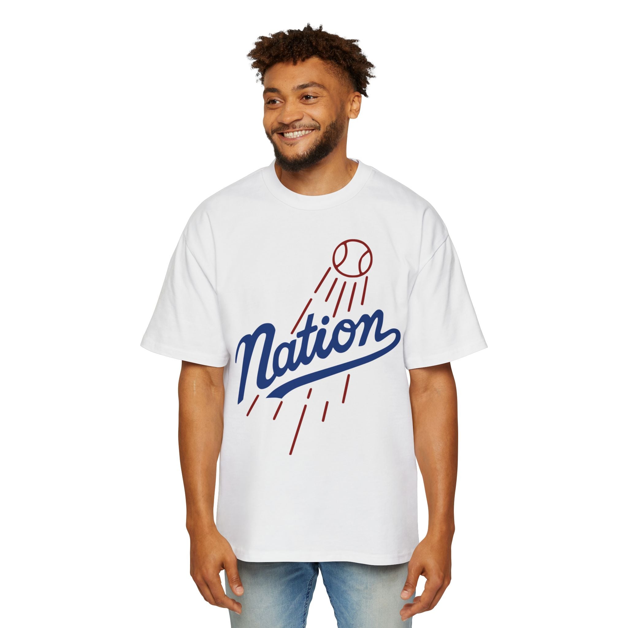 The Nation Heavyweight Tee – Legacy Runs Deep | LA Baseball Collection