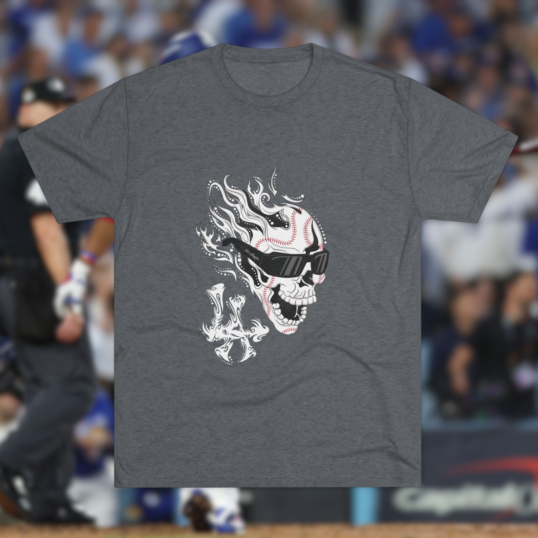 Bats and Bones T-Shirt | Los Angeles 'Villains' Baseball Collection