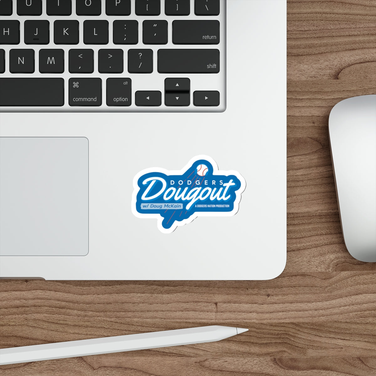 The Dougout Podcast for the Nation Die Cut Sticker