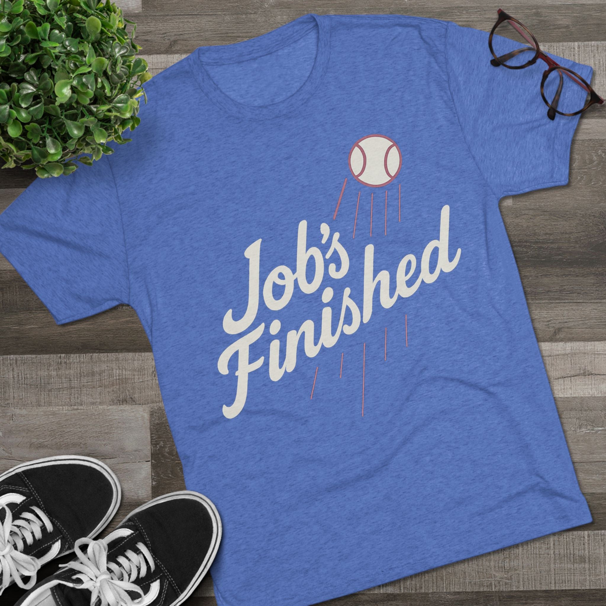 Jobs Finished | Back-to-Back Champions Tee | Los Angeles Baseball Collection