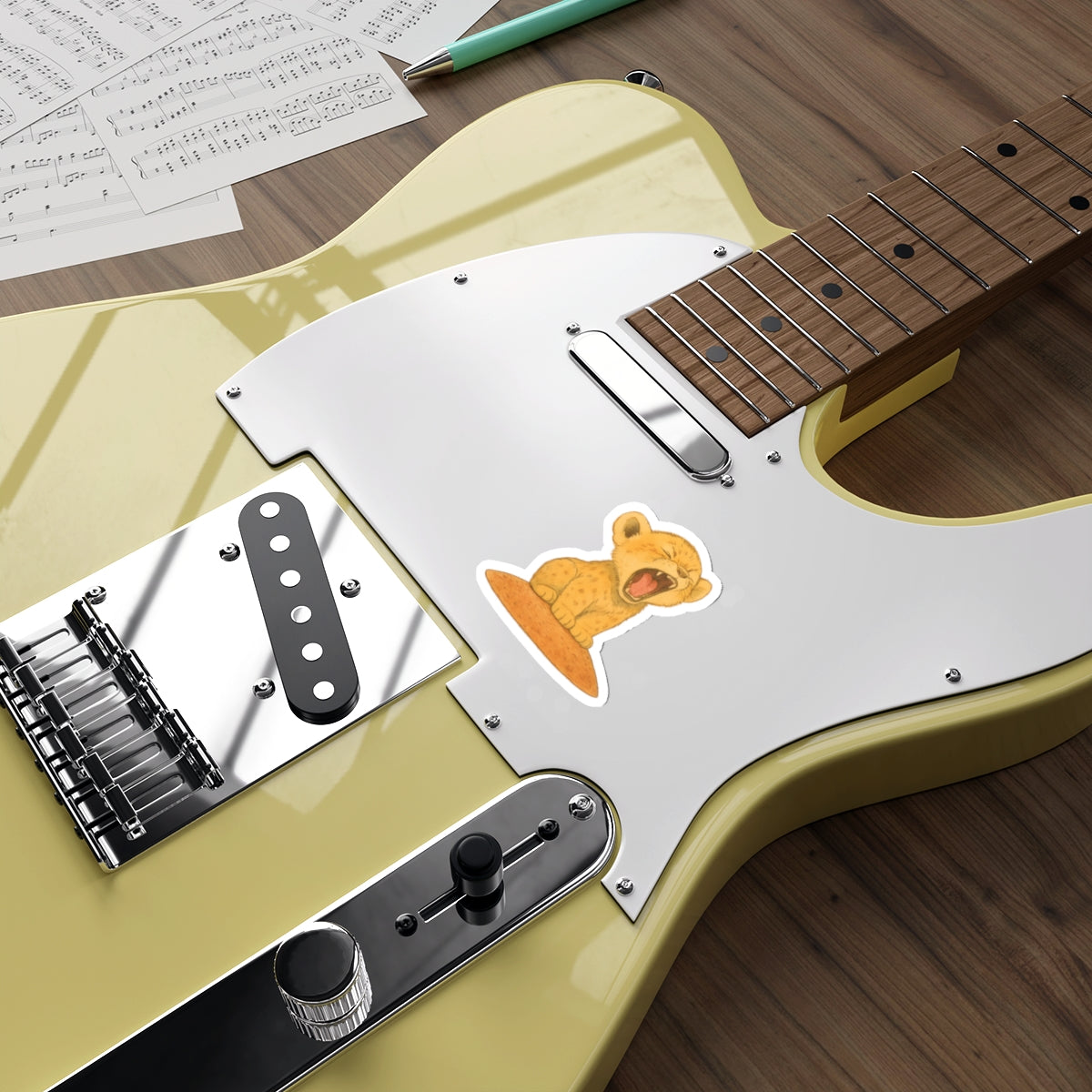 Heart of a Lion Die Cut Sticker