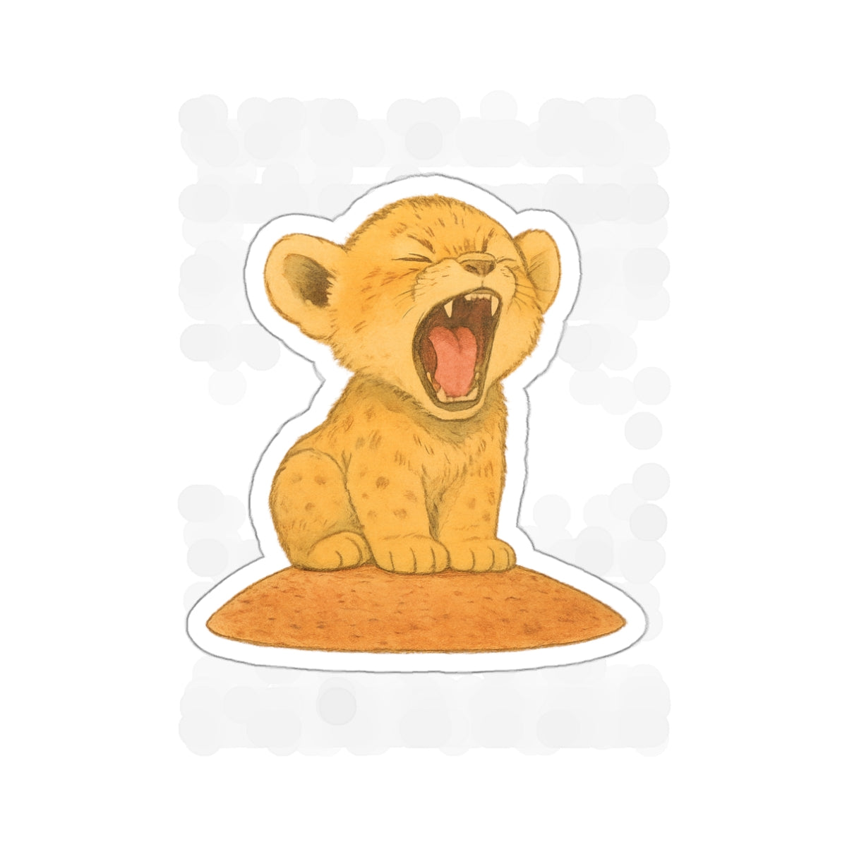 Heart of a Lion Die Cut Sticker