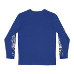 Load image into Gallery viewer, Bats and Bones Blue Long Sleeve Tee - Los Angeles &#39;Villains&#39; Baseball Collection
