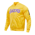 Load image into Gallery viewer, Pro Standard LA Lakers Big Logo Satin Jacket - Gold
