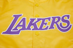 Load image into Gallery viewer, Pro Standard LA Lakers Big Logo Satin Jacket - Gold
