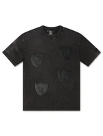 Load image into Gallery viewer, Pro Standard Raiders All-Over Logo Tee - Washed Black
