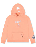 Load image into Gallery viewer, Pro Standard La Dodgers Wingspan Drop Shoulder Hoodie - Guava
