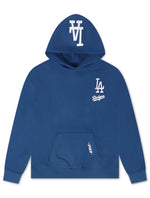 Load image into Gallery viewer, Pro Standard Dodgers Stacked Los Angeles Hoodie - Dark Blue
