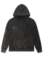Load image into Gallery viewer, Pro Standard Raiders All Over Logo Hoodie - Washed Black
