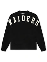 Load image into Gallery viewer, Pro Standard Raiders Wingspan Drop Shoulder Crewneck - Black
