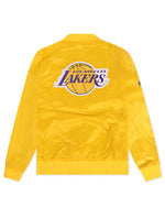 Load image into Gallery viewer, Pro Standard LA Lakers Big Logo Satin Jacket - Gold
