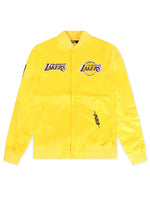 Load image into Gallery viewer, Pro Standard LA Lakers Souvenir Satin Jacket - Gold
