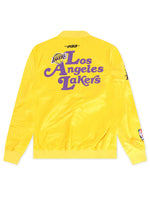 Load image into Gallery viewer, Pro Standard LA Lakers Souvenir Satin Jacket - Gold
