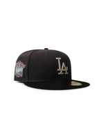 Load image into Gallery viewer, New Era 5950 Dodgers 40th Anniversary Patch Hat - Charcoal
