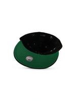 Load image into Gallery viewer, New Era 5950 Dodgers Side LA Metallic Script Hat - Black/Silver
