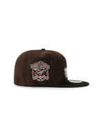 Load image into Gallery viewer, New Era 5950 Dodgers Glow in the Dark Hat - Brown/Black
