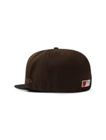 Load image into Gallery viewer, New Era 5950 Dodgers Glow in the Dark Hat - Brown/Black
