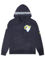 Load image into Gallery viewer, Pro Standard LA Rams Chenille Hoodie - Navy
