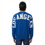 Load image into Gallery viewer, Pro Standard LA Dodgers Wingspan Drop Shoulder Crewneck - Dark Blue
