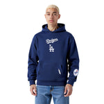 Load image into Gallery viewer, Pro Standard La Dodgers Wingspan Drop Shoulder Hoodie - Midnight Navy
