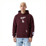 Load image into Gallery viewer, Pro Standard La Dodgers Wingspan Drop Shoulder Hoodie - Wine
