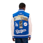 Load image into Gallery viewer, Pro Standard LA Dodgers World Series Wool Varsity Jacket - Royal Blue
