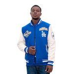Load image into Gallery viewer, Pro Standard LA Dodgers World Series Wool Varsity Jacket - Royal Blue
