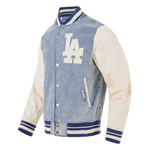 Load image into Gallery viewer, Pro Standard LA Dodgers Varsity Blues Jacket - Denim Blue

