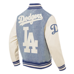 Load image into Gallery viewer, Pro Standard LA Dodgers Varsity Blues Jacket - Denim Blue
