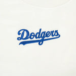 Load image into Gallery viewer, Pro Standard Womens LA Dodgers Cropped Wingspan Crewneck - Eggshell
