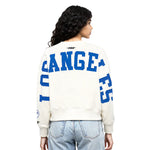 Load image into Gallery viewer, Pro Standard Womens LA Dodgers Cropped Wingspan Crewneck - Eggshell
