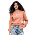 Load image into Gallery viewer, Pro Standard Womens LA Dodgers Cropped Wingspan Crewneck - Guava
