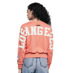 Load image into Gallery viewer, Pro Standard Womens LA Dodgers Cropped Wingspan Crewneck - Guava
