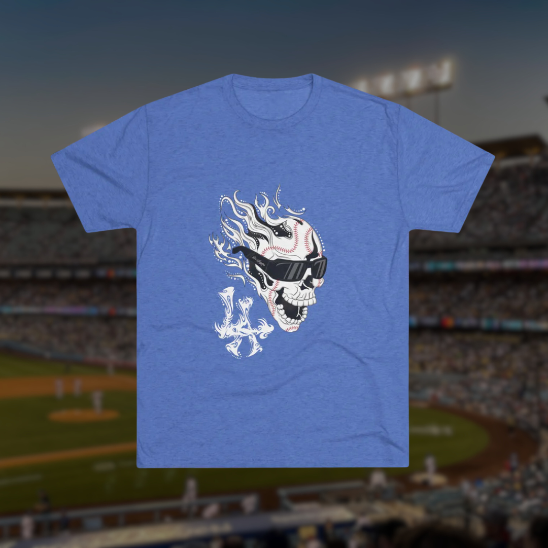 Bats and Bones T-Shirt | Los Angeles 'Villains' Baseball Collection