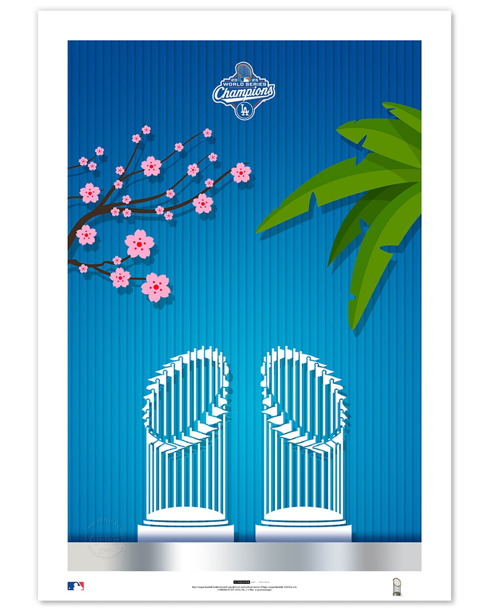 Los Angeles Dodgers Minimalist World Series 2025 Limited Edition Art Print (LAD)