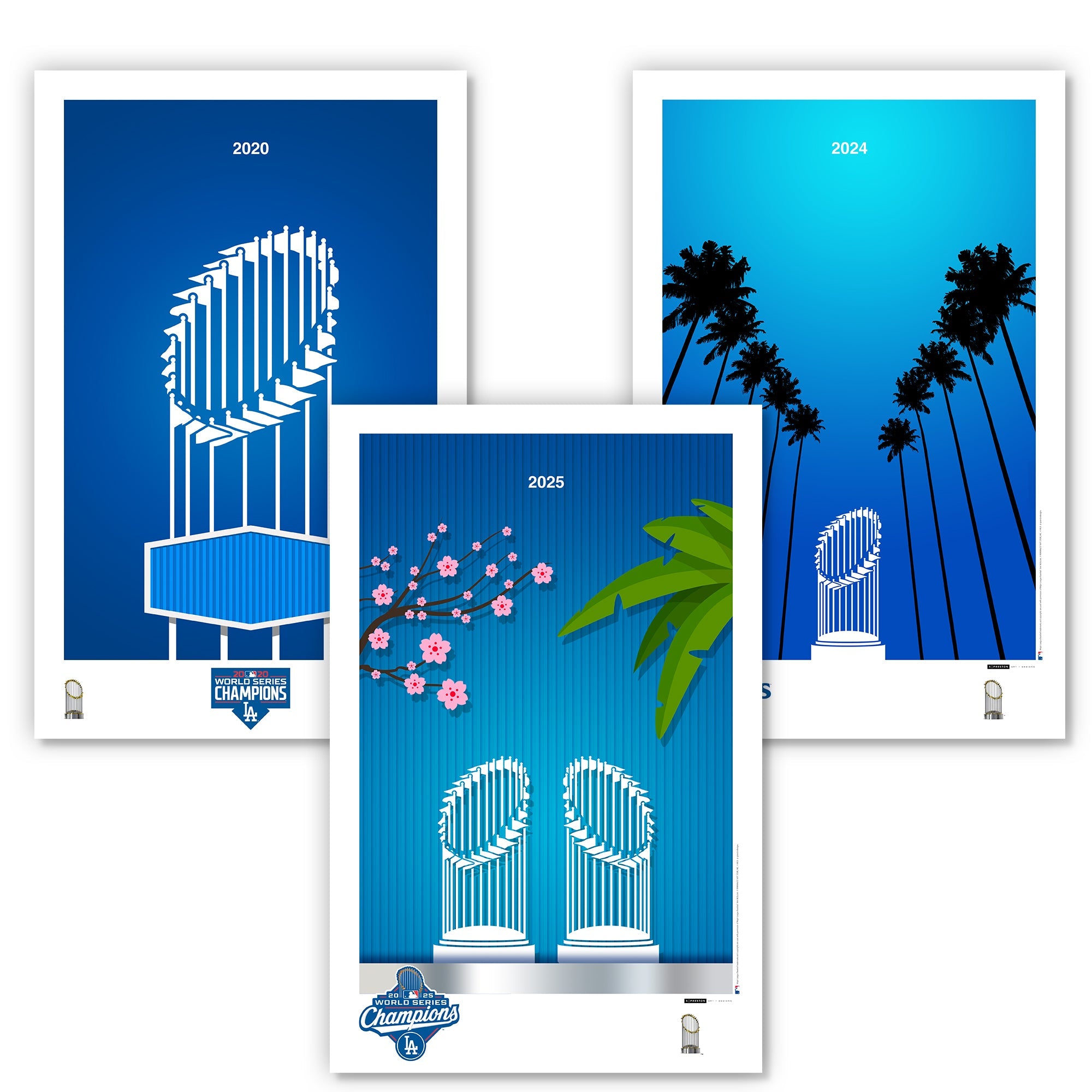 Los Angeles Dodgers Minimalist World Series 2025 Limited Edition Art Print (LAD)