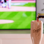 Load image into Gallery viewer, Los Angeles Dodgers Wined Up® | Baseball Bat Wine Mug
