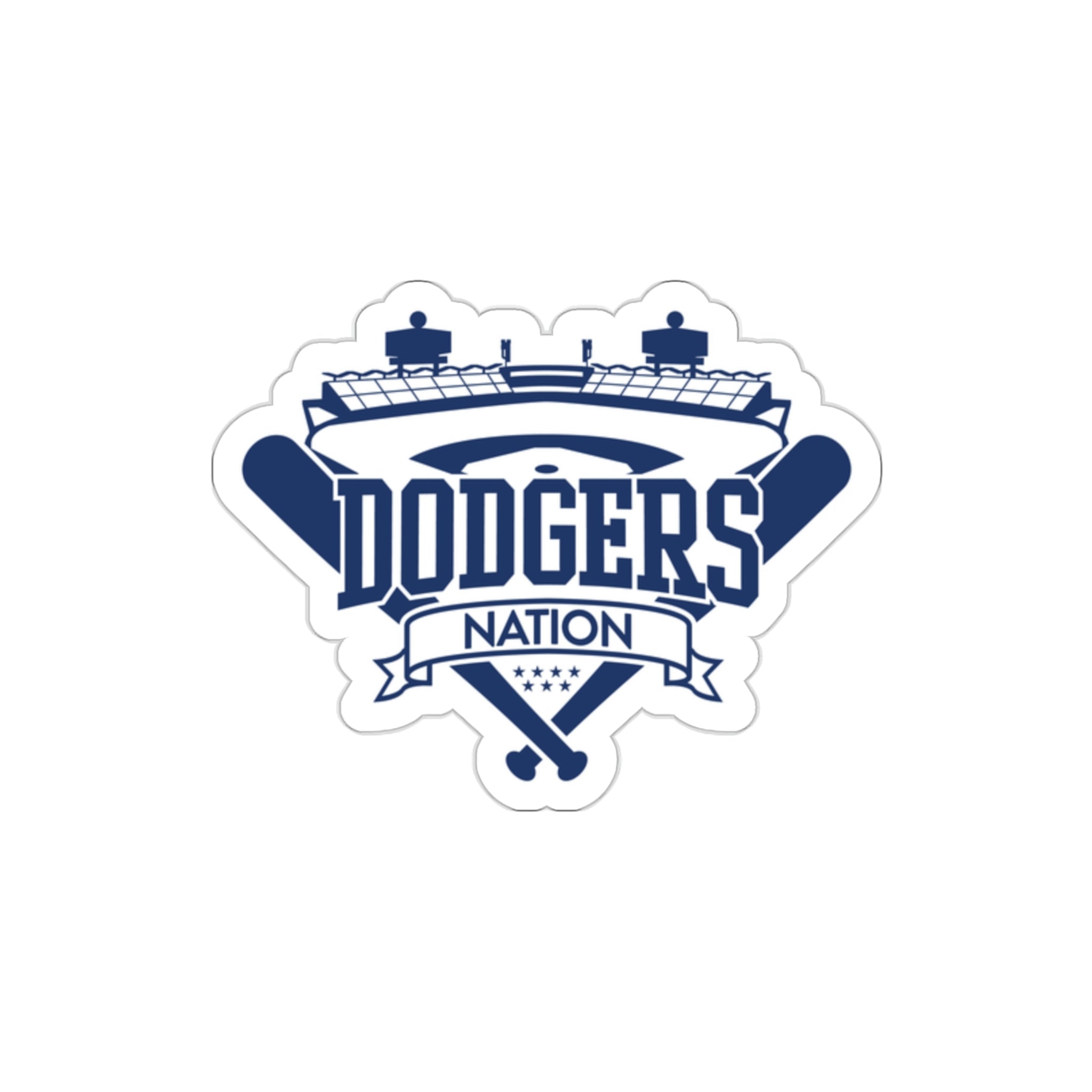 Los Angeles Dodgers - LA Dodgers logo in Black & Blue Die-cut